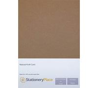 Stationery Place Brown Recycled Natural Kraft Card A4 280gsm 100 Sheet Pack