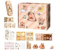 Stationery Set - Capybara Pen Case, Christmas Birthday | Pretty Stationery Perfect For Back To School Items Notebooks, Sticky Notes, Stickers, Cute Notebooks, Stickers, Stickers,