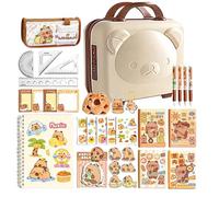 Stationery Set - Capybara Sticky Notes Pens Kit | Stationery Supplies,for School Home Kindergarten Teens Kids Boys Girls Students