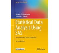 Statistical Data Analysis Using SAS: Intermediate Statistical Methods (Springer Texts in Statistics)