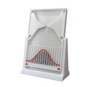 Statistical Experiment Tool, Probability Demonstration Board with Bell Curve for Physics Lab & Random Distribution Learning Equipment White + Curves
