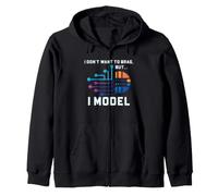 Statistical Modeling Humor Data Scientist I Model Zip Hoodie
