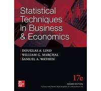 STATISTICAL TECHNIQUES IN BUSINESS AND ECONOMICS | 17TH EDITION