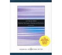 Statistical Techniques in Business and Economics