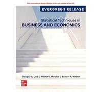 Statistical Techniques in Business and Economics: 2026 Release ISE