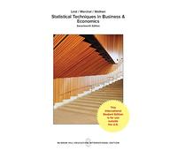 Statistical Techniques in Business and Economics (COLLEGE IE OVERRUNS)