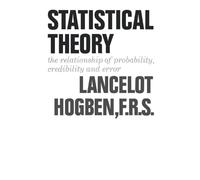 Statistical Theory: The Relationship of Probability, Credibility, and Error