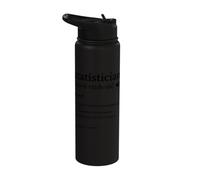 Statistician Definition Funny Math Data Design Stainless Steel Insulated Water Bottle