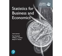 Statistics for Business and Economics, Global Edition