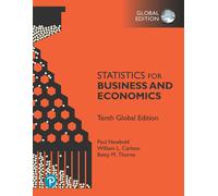 Statistics for Business and Economics, Global Edition by Paul Newbold Paperback