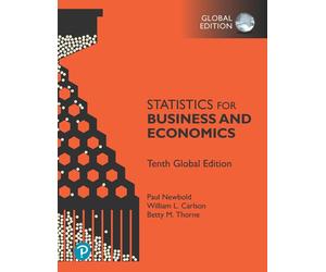 Statistics for Business and Economics, Global Edition by Paul Newbold Paperback