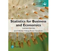 Statistics for Business and Economics, Global Edition: Global Edition - 13/E