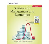Statistics For Management And Economics