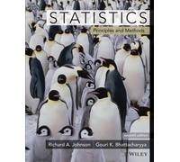 Statistics: Principles and Methods 7th edition by Johnson, Richard A., Bhattacharyya, Gouri K. (2014) Paperback