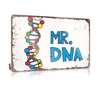 Statue Cafe Funny Sign - Mr. Dna: Genetic Code Explorer Trespassing Rustic Wall Hanging(30X40CM)