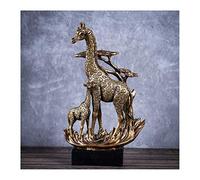 Statue giraffe, object decoration living room figurine, safari giraffe family resin sculpture, giraffe mother and calf ornaments,Ornaments