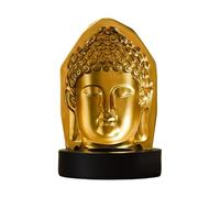 Statue Intaglio Buddha Head Resin Craft Southeast Asian Zen Buddha Statue Home Porch Living Room Decoration Ornaments - A