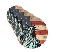 Statue Liberty American Flag Car Air Freshener Cards for Women Men 4 Pack Cute Car Accessories Long Lasting Scent Car Diffuser Hanging Auto Aromatherapy Tablets Car Fresheners Gifts