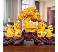 Statue,Lucky Money Tree Decoration Cornucopia Interior Decoration Cash Counter Decoration Opening Gifts Attract Wealth Good Luck Blessing Gift