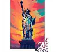 Statue Monument 1000 Piece Jigsaw Puzzle Paper for Adults Modern Cityscape Relaxing Focus Home Decor 38x26cm/1000pcs