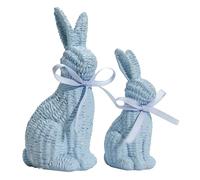 Statue of an Easter Bunny - Cute Easter Bunny Figurine Easter Decoration | Country House Rabbit Statue | for Living Room, Study, Children's Room, Bedside Table, Display Shelves, Bookshelves, Window