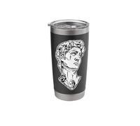 Statue of David x Tattooed x Sad x Rose Blackwork Stainless Steel Insulated Tumbler