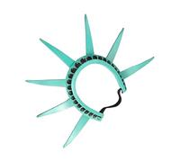 Statue Of Goddesses Costume - Patriotic Torch Headband Prop PU Foam, Lightweight Headpiece Accessory, Average Size 4th July Parade Set | Independence Day Halloween Cosplay School Event