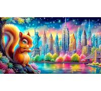 Statue-of-Liberty 1000 Pieces Recycled Paper Jigsaw Puzzle Impossible Hard Difficult Educational Games for The Whole for Women, Gifts for Men 38x52cm/1000pcs