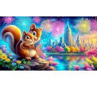 Statue-of-Liberty 1000 Pieces Recycled Paper Jigsaw Puzzle Impossible Hard Difficult Educational Games for The Whole for Women, Gifts for Men 70x50cm/1000pcs