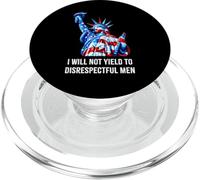 Statue Of Liberty AOC I Will Not Yield To Disrespectful Men PopSockets PopGrip for MagSafe