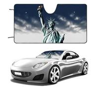 Statue of Liberty Car Windshield Sun Shade Keep Car Interior Cool 51"x28" Folding Front Window Sun Shade, Heat Shield for SUV, Truck, Blocks UV
