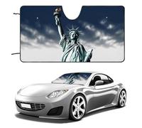 Statue of Liberty Car Windshield Sun Shade Keep Car Interior Cool 55"x30" Folding Front Window Sun Shade, Heat Shield for SUV, Truck, Blocks UV