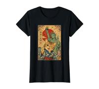 Statue of Liberty Cat Selfie Ukiyo-e Liberty Friendship Value Graphic T-Shirt