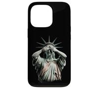 Statue of Liberty Covering Her Face In Shame Political Chaos Case for iPhone 13 Pro
