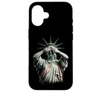Statue of Liberty Covering Her Face In Shame Political Chaos Case for iPhone 16