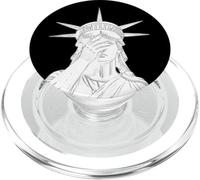 Statue of Liberty covering her face in shame political chaos PopSockets PopGrip for MagSafe