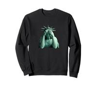 Statue of Liberty covering her face in shame political chaos Sweatshirt
