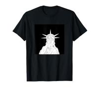 Statue of Liberty covering her face in shame political chaos T-Shirt