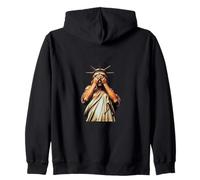 Statue of Liberty covering her face in shame political chaos Zip Hoodie