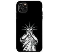 Statue of Liberty covering her face shame crying political Case for iPhone 11 Pro Max