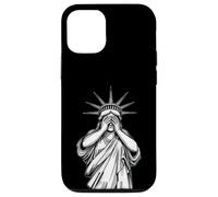 Statue of Liberty covering her face shame crying political Case for iPhone 12/12 Pro