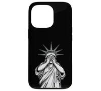 Statue of Liberty covering her face shame crying political Case for iPhone 13 Pro