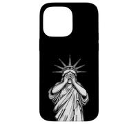 Statue of Liberty covering her face shame crying political Case for iPhone 14 Pro Max