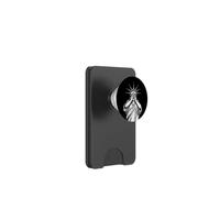 Statue of Liberty covering her face shame crying political PopSockets PopWallet for MagSafe