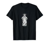 Statue of Liberty covering her face shame crying political T-Shirt