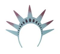Statue of Liberty Crown Cap Torch Cosplay Headgear Headband Lady Costume Accessories 4th July Independence Day Hair C