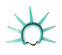 Statue of Liberty Crown Cap Torch Cosplay Headgear Headband Lady Costume Accessories 4th July Independence Day Hair A