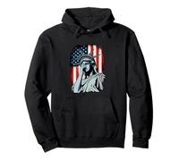 Statue Of Liberty Crying Equality US Flag Silent Protest Pullover Hoodie