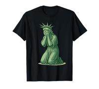 Statue of Liberty Crying Sad USA Resist T-Shirt