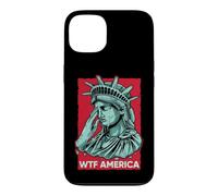Statue of Liberty Crying WTF America Resist Case for iPhone 13